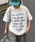 【WEB限定】【UNISEX】手書きメッセージロゴTEE