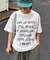 【WEB限定】【UNISEX】手書きメッセージロゴTEE