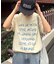 【WEB限定】【UNISEX】手書きメッセージロゴTEE