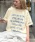 【WEB限定】【UNISEX】手書きメッセージロゴTEE