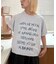 【WEB限定】【UNISEX】手書きメッセージロゴTEE