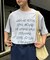 【WEB限定】【UNISEX】手書きメッセージロゴTEE