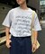 【WEB限定】【UNISEX】手書きメッセージロゴTEE