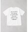 【WEB限定】【UNISEX】手書きメッセージロゴTEE