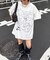 【UNISEX】アソート落書きBIGロゴTEE