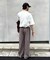 【UNISEX】チェックカーブイージーパンツ
