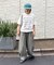 【UNISEX】チェックカーブイージーパンツ