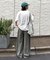 【UNISEX】チェックカーブイージーパンツ