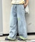 【UNISEX】ライトオンスカラーロールアップダメージデニム