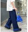 【UNISEX】ライトオンスカラーロールアップダメージデニム