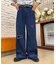 【UNISEX】ライトオンスカラーロールアップダメージデニム