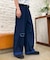 【UNISEX】ライトオンスカラーロールアップダメージデニム