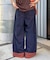 【UNISEX】ライトオンスカラーロールアップダメージデニム