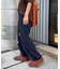 【UNISEX】ライトオンスカラーロールアップダメージデニム
