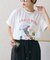 【AMALFI】ワンポイント刺繍アソートプリントTee