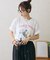 【AMALFI】ワンポイント刺繍アソートプリントTee