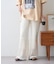 裾フリル切替メッシュレースフレアパンツ