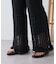 裾フリル切替メッシュレースフレアパンツ