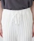 裾フリル切替メッシュレースフレアパンツ