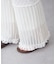 裾フリル切替メッシュレースフレアパンツ