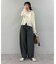 【3サイズ展開/接触冷感】ピコレースツイルバレルパンツ
