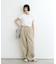 【3サイズ展開/接触冷感】ピコレースツイルバレルパンツ