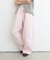 【3サイズ展開/接触冷感】ピコレースツイルバレルパンツ