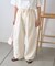 【3サイズ展開/接触冷感】ピコレースツイルバレルパンツ