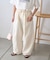 【3サイズ展開/接触冷感】ピコレースツイルバレルパンツ