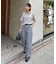 【接触冷感/二の腕カバーも叶う◎】配色ラグラン半袖ニットTee