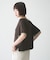 【接触冷感/二の腕カバーも叶う◎】配色ラグラン半袖ニットTee