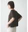 【接触冷感/二の腕カバーも叶う◎】配色ラグラン半袖ニットTee