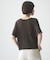 【接触冷感/二の腕カバーも叶う◎】配色ラグラン半袖ニットTee