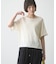 【接触冷感/二の腕カバーも叶う◎】配色ラグラン半袖ニットTee