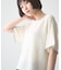 【接触冷感/二の腕カバーも叶う◎】配色ラグラン半袖ニットTee