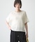 【接触冷感/二の腕カバーも叶う◎】配色ラグラン半袖ニットTee