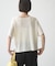 【接触冷感/二の腕カバーも叶う◎】配色ラグラン半袖ニットTee