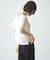 【接触冷感/二の腕カバーも叶う◎】配色ラグラン半袖ニットTee