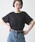 【接触冷感/二の腕カバーも叶う◎】配色ラグラン半袖ニットTee