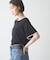 【接触冷感/二の腕カバーも叶う◎】配色ラグラン半袖ニットTee
