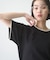【接触冷感/二の腕カバーも叶う◎】配色ラグラン半袖ニットTee