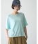 【接触冷感/二の腕カバーも叶う◎】配色ラグラン半袖ニットTee