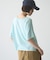 【接触冷感/二の腕カバーも叶う◎】配色ラグラン半袖ニットTee