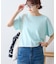 【接触冷感/二の腕カバーも叶う◎】配色ラグラン半袖ニットTee