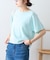 【接触冷感/二の腕カバーも叶う◎】配色ラグラン半袖ニットTee
