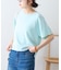 【接触冷感/二の腕カバーも叶う◎】配色ラグラン半袖ニットTee