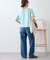 【接触冷感/二の腕カバーも叶う◎】配色ラグラン半袖ニットTee