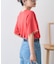 【接触冷感/二の腕カバーも叶う◎】配色ラグラン半袖ニットTee