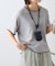 【接触冷感/二の腕カバーも叶う◎】配色ラグラン半袖ニットTee