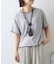 【接触冷感/二の腕カバーも叶う◎】配色ラグラン半袖ニットTee